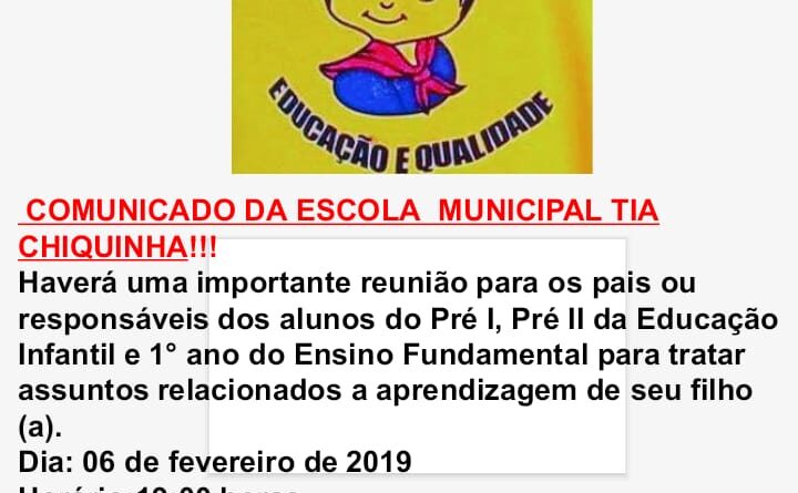 Sábado é dia de Família na Escola, na Escola Municipal Tia Chiquinha. -  Município de Major Vieira - SC